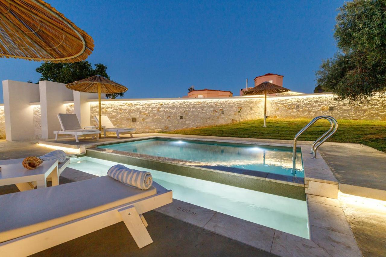 Georgioupoli Villa With Heated Private Pool And Bbq Exterior foto
